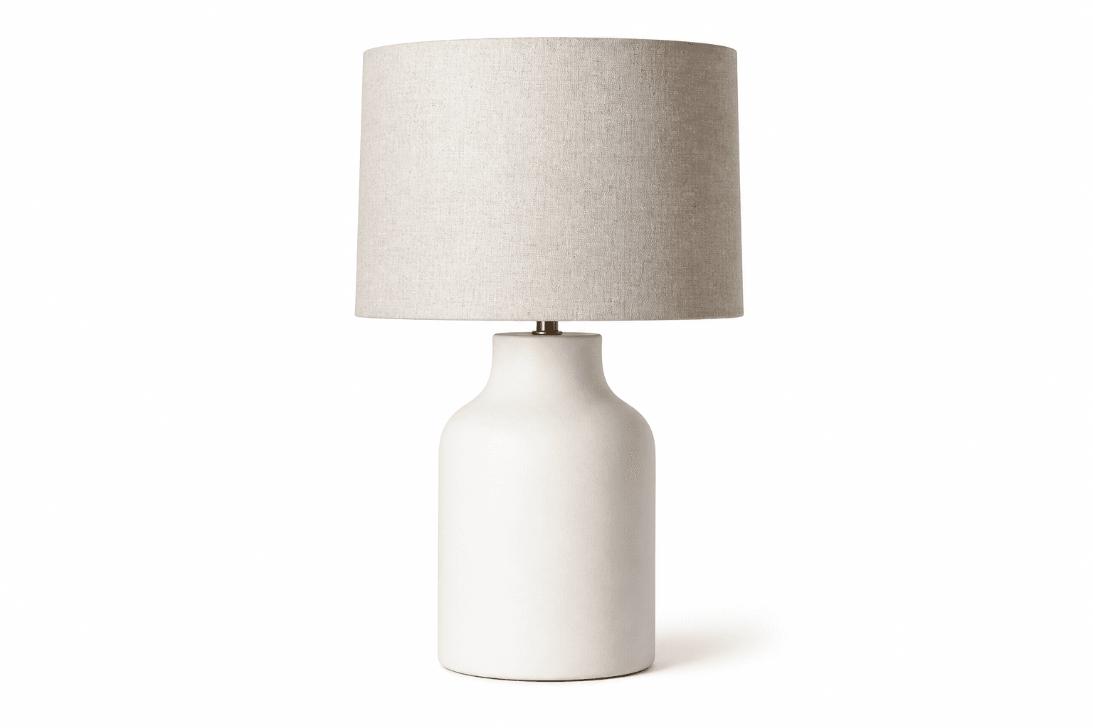 Ceramic Table Lamp Matte White
