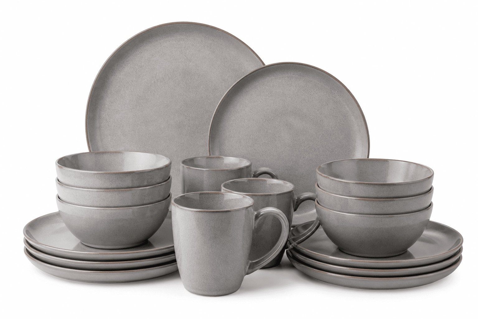 Stoneware Dinner Set for 4